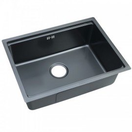 Black Stainless Steel Kitchen Sink With Drainage Drainer Basket