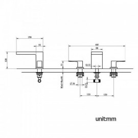 Double Handle Copper Hot And Cold Basin Faucet 4 Models