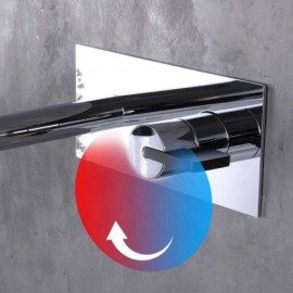 Wall-Mounted Constant Flow Basin Mixer In Chrome-Plated Copper