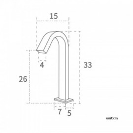 Cold Water Faucet With Infrared Sensor For Chrome-Plated Copper Washbasin