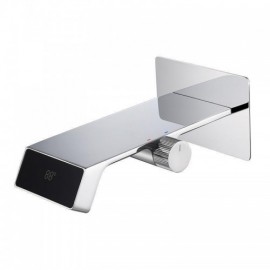 Built-In Constant Flow Basin Mixer In Copper Led Digital Display