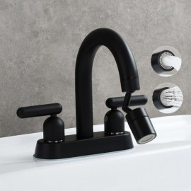 Modern Copper Chrome/Black/Brushed Nickel Basin Mixer Faucet