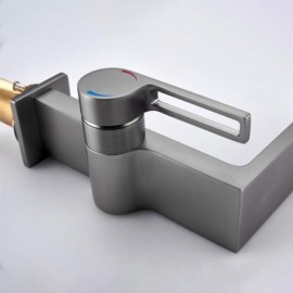 Copper Basin Mixer Hollow Handle For Bathroom