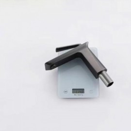 Gray Copper Basin Faucet Height 17Cm For Bathroom