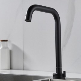 Constant Flow Lavatory Faucet In Black Copper/Brushed Nickel