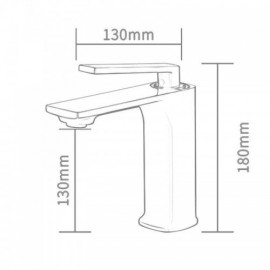 Copper Cold Hot Water Basin Faucet For Bathroom 4 Models