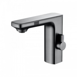 Copper Chrome/Gray Infrared Sensor Basin Mixer For Bathroom