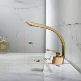 Copper Chrome/Black/Gray/Brushed Gold Basin Mixer For Bathroom