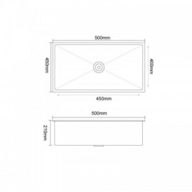 Gold Stainless Steel Kitchen Sink Without/With Faucet