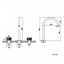 Copper Zinc Alloy Double Handle Basin Faucet For Bathroom