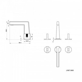 Copper Double Handle Basin Mixer 4 Styles For Bathroom