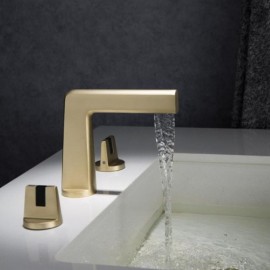 Copper Double Handle Basin Mixer 4 Styles For Bathroom