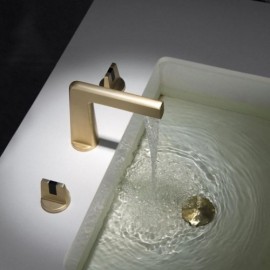 Copper Double Handle Basin Mixer 4 Styles For Bathroom