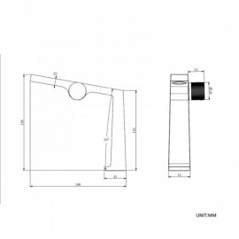 Copper Waterfall Basin Mixer With Constant Flow For Bathroom