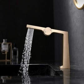 Copper Waterfall Basin Mixer With Constant Flow For Bathroom