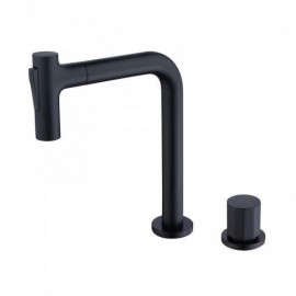 Copper Basin Faucet Pull-Out Nozzle 4 Models For Bathroom