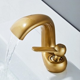 Copper Waterfall Basin Mixer Zinc Alloy Handle