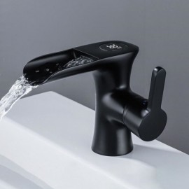 Copper Waterfall Basin Mixer Led Display 5 Models