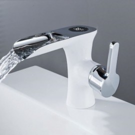 Copper Waterfall Basin Mixer Led Display 5 Models