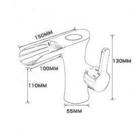 Copper Waterfall Basin Mixer Led Display 5 Models