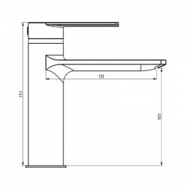 Modern Copper Basin Mixer Constant Current With 4 Models