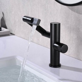 White/Black/Grey Copper Basin Faucet With Led Display