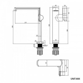 8 Style Single Handle Copper Basin Mixer For Bathroom