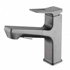 Modern Copper Chrome/Gray Basin Mixer For Bathroom