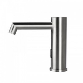 Cold Water Faucet With Infrared Sensor In Brushed Nickel/Black Stainless Steel