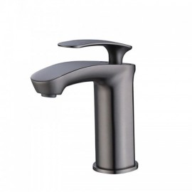 White/Gray Copper Basin Faucet For Bathroom