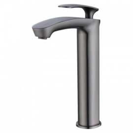 White/Gray Copper Basin Mixer Single Handle For Bathroom