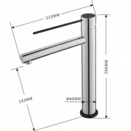 Modern Copper Basin Mixer With 4 Models H26.6Cm For Bathroom