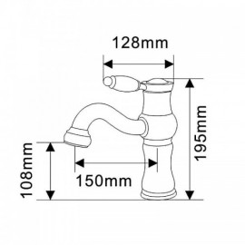 Copper Pear Wood Sink Faucet Patented Design For Bathroom