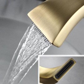 Black/Chrome/Brushed Gold Copper Basin Faucet Cold Hot Water