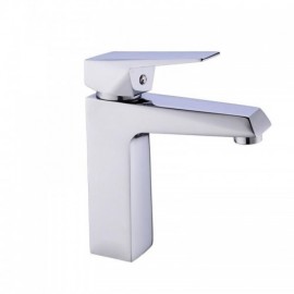 Copper Basin Faucet With Zinc Alloy Single Handle For Bathroom