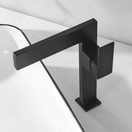 Copper Sink Faucet Black/Chrome Bathroom Mixer