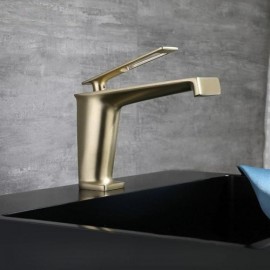 Basin Faucet In Copper Black/Chrome/Gray/Brushed Gold Cold Hot Water