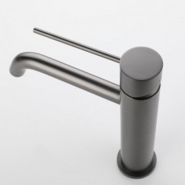 H21Cm Single Handle Copper Basin Faucet For Bathroom