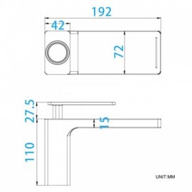 Modern Copper Basin Faucet Cold Hot Water 4 Colors For Bathroom