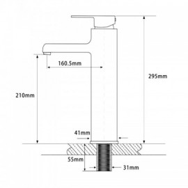 Copper Basin Faucet Cold Hot Water For Bathroom 4 Models