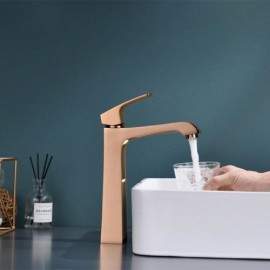 Modern Copper Basin Mixer For Bathroom 3 Models