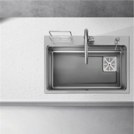 Nano Gray Sink In 304 Stainless Steel Single Bowl For Kitchen