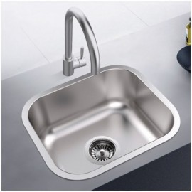 Small Size 304 Stainless Steel Silver Sink Without/With Faucet