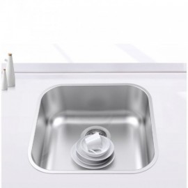 Small Size 304 Stainless Steel Silver Sink Without/With Faucet