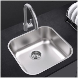 Small Single Bowl Kitchen Sink In 304 Stainless Steel With Drain