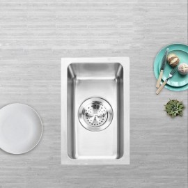 304 Stainless Steel Silver Small Sink With Drain For Kitchen