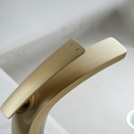 Modern Copper Basin Faucet Single Handle Chrome/Black/Brushed Gold