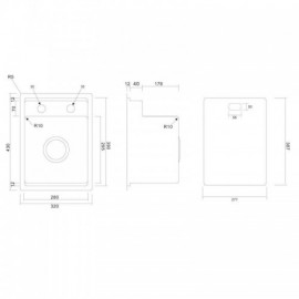 Black/Silver 304 Stainless Steel Undermount Sink With Drain Faucet For Kitchen