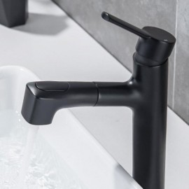 Basin Mixer With Pull-Out Nozzle With 4 Models For Bathroom