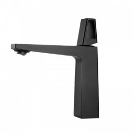 Copper Single Handle Basin Mixer Black/Chrome/Black+Red